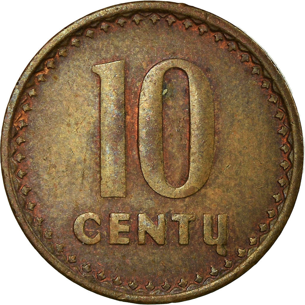 Lithuania Coin Lithuanian 10 Centų | Vytis | Knight | Horse | KM88 | 1991