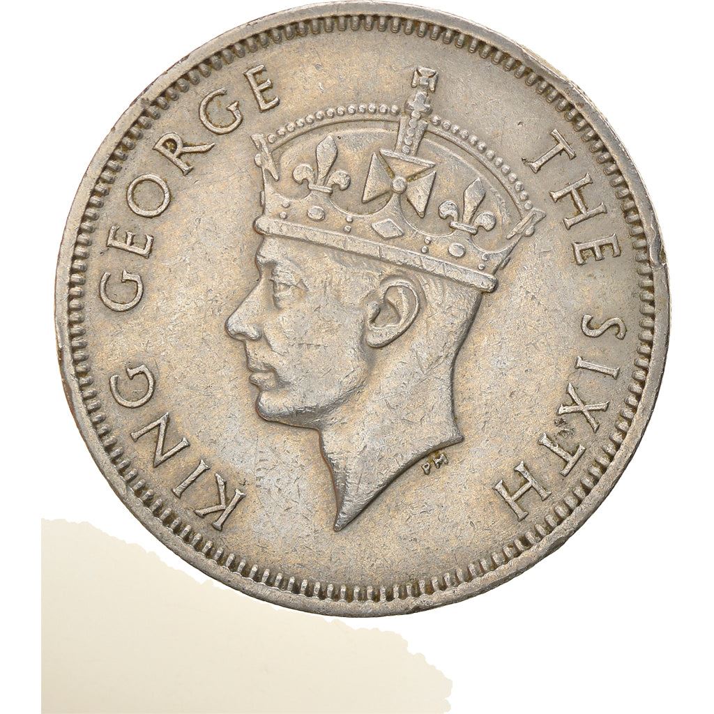 Mauritius 1/2 Rupee Coin | King George VI | Stag | KM28 | 1950 - 1951