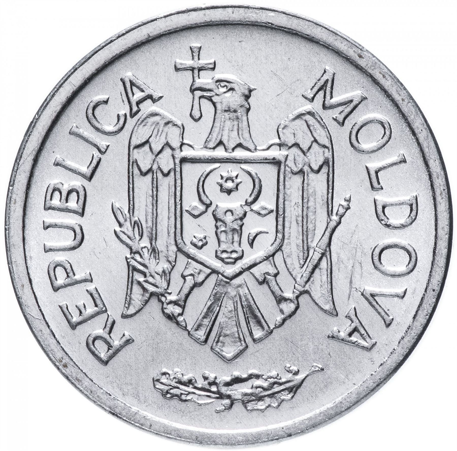 Moldova 25 Bani Coin | Eagle | Oak Leaves | KM3 | 1993 - 2020