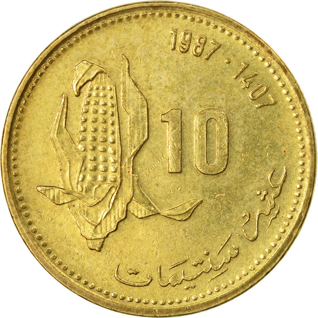 Marokko 10 Santimat / Centimes - Hassan II FAO Münze Y84 1987