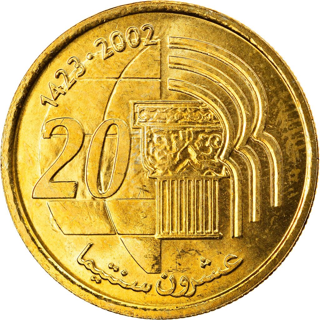 Maroko 20 Santimat / Centimes - Moneta Mohammed VI Y115 2002
