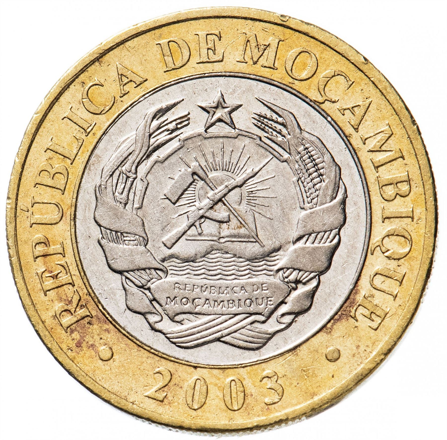 Moçambique 10 000 Meticais Mynt | Noshörning | KM131 | 2003