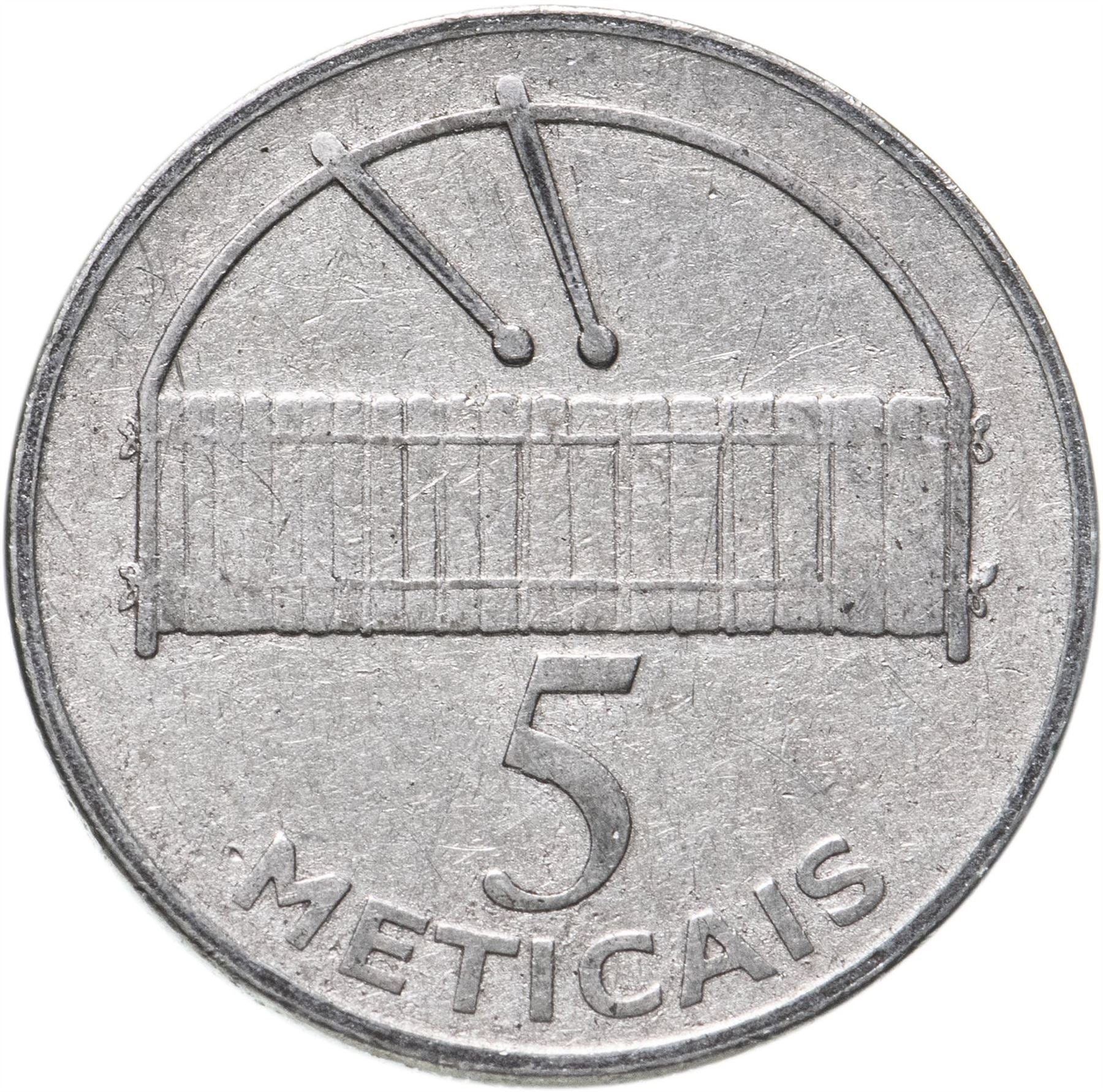 Mosambik | 5 Meticais Mynt | Timbila | KM139 | 2006 - 2012