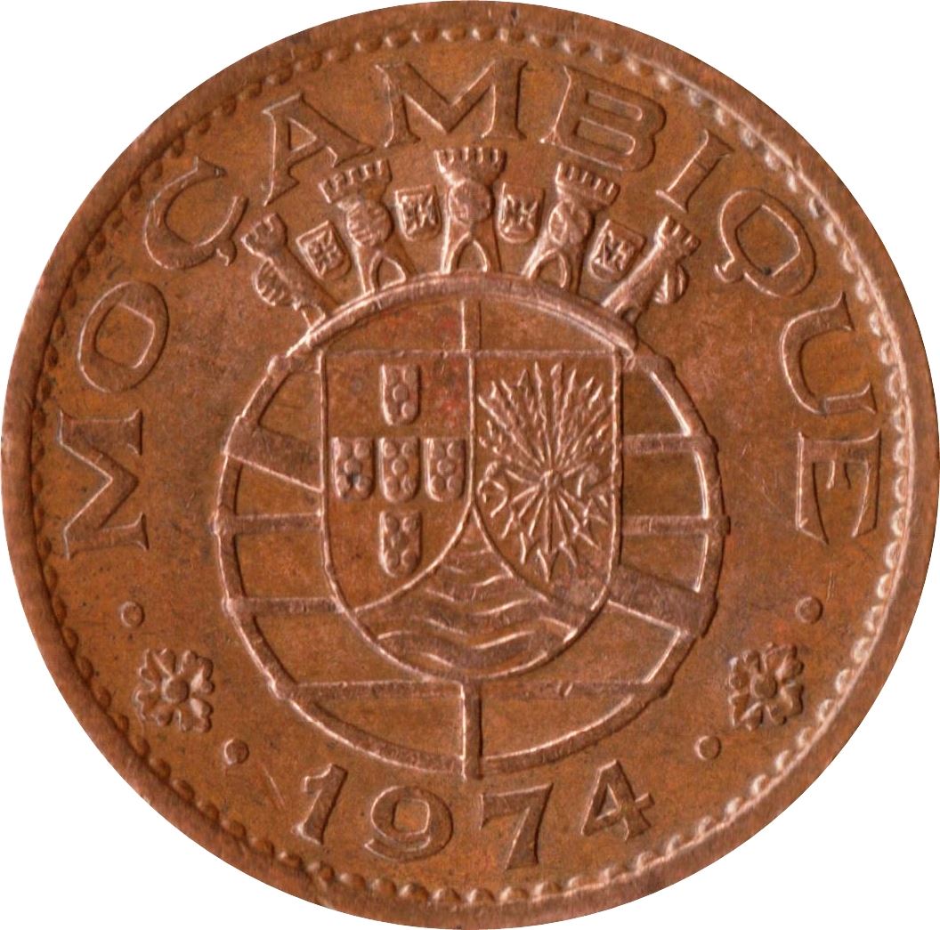 Mozambique 50 Centavos Coin | Military Order Of Christ | KM89 | 1973 - 1974