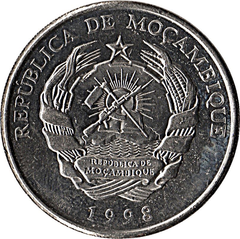 Mozambique 5000 Meticais Coin | Electric Lines | KM124 | 1998