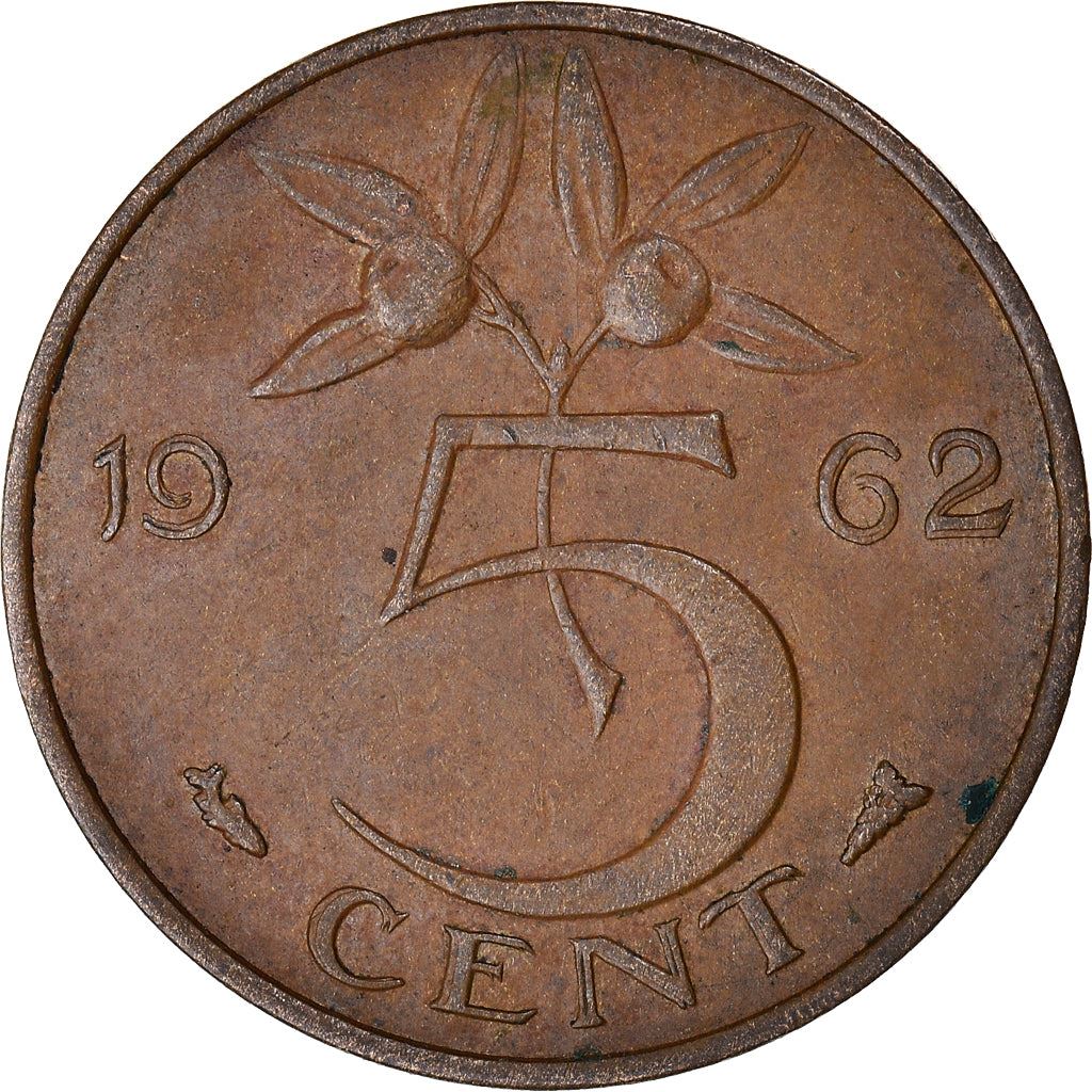 Netherlands 5 Cent Juliana | Coin KM181 1950 - 1980