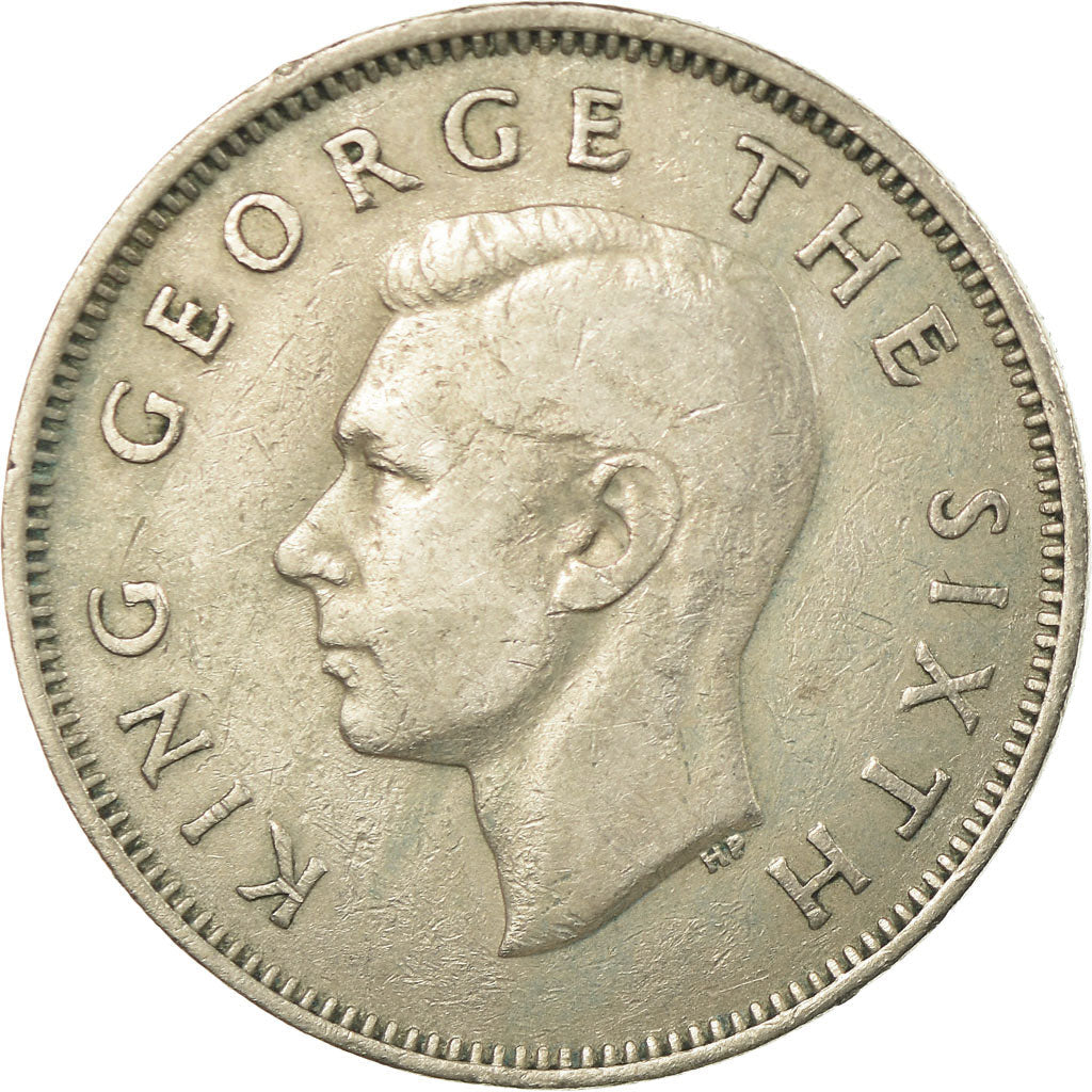 Pièce de 1 Florin Néo-Zélandaise | Roi George VI | Oiseau Kiwi | KM18 | 1948 - 1951