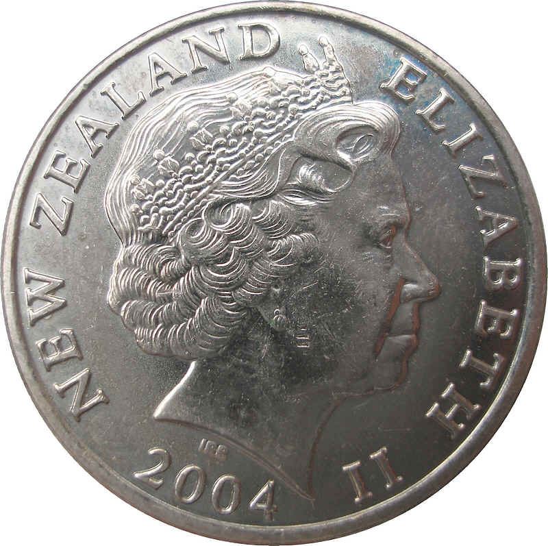 Nieuw-Zeelandse 20 Cent Munt | Koningin Elizabeth II | Maori Houtsnijwerk | KM118 | 1999 - 2006