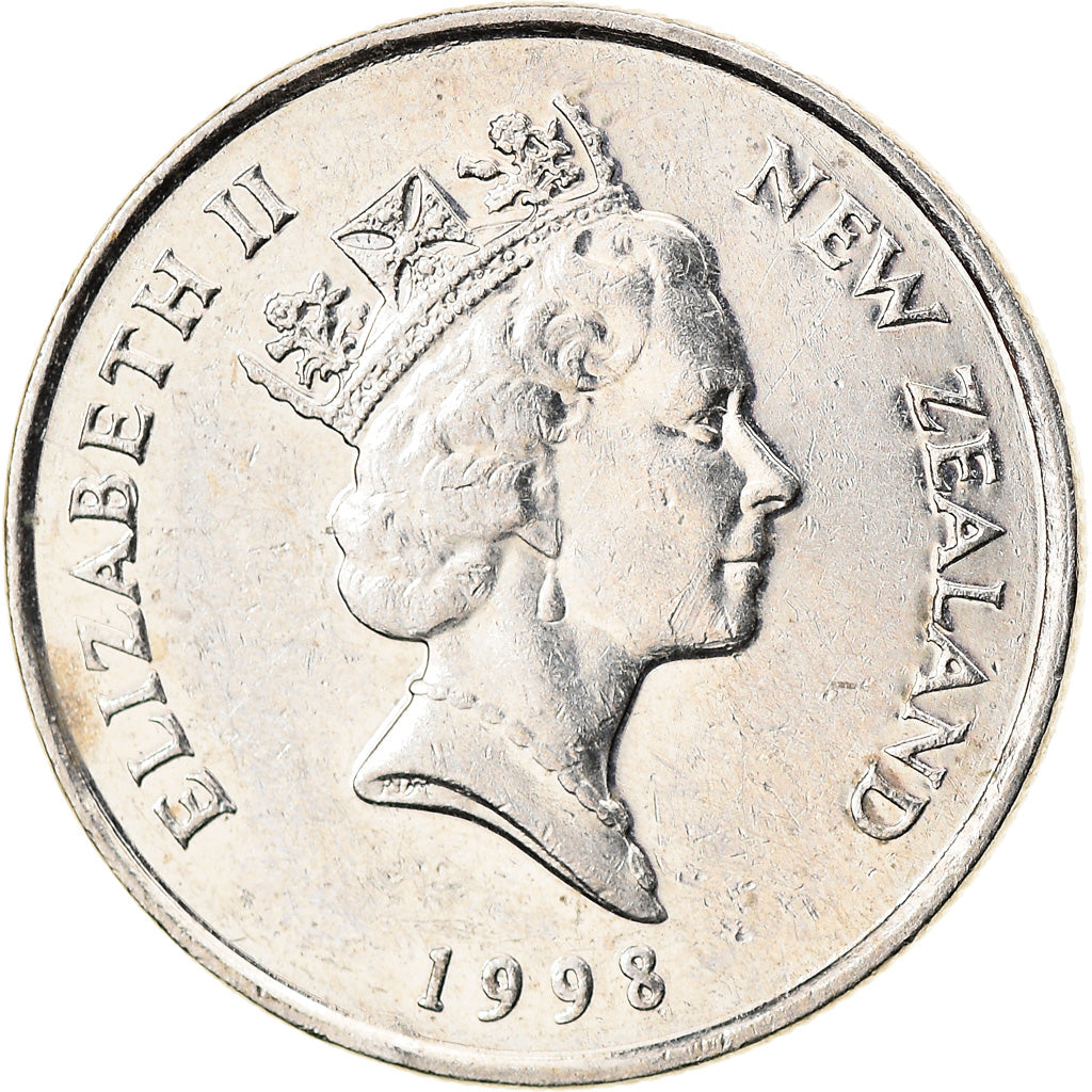 New Zealander 5 Cents Coin | Queen Elizabeth II | Tuatara Lizard | KM60 | 1986 - 1998