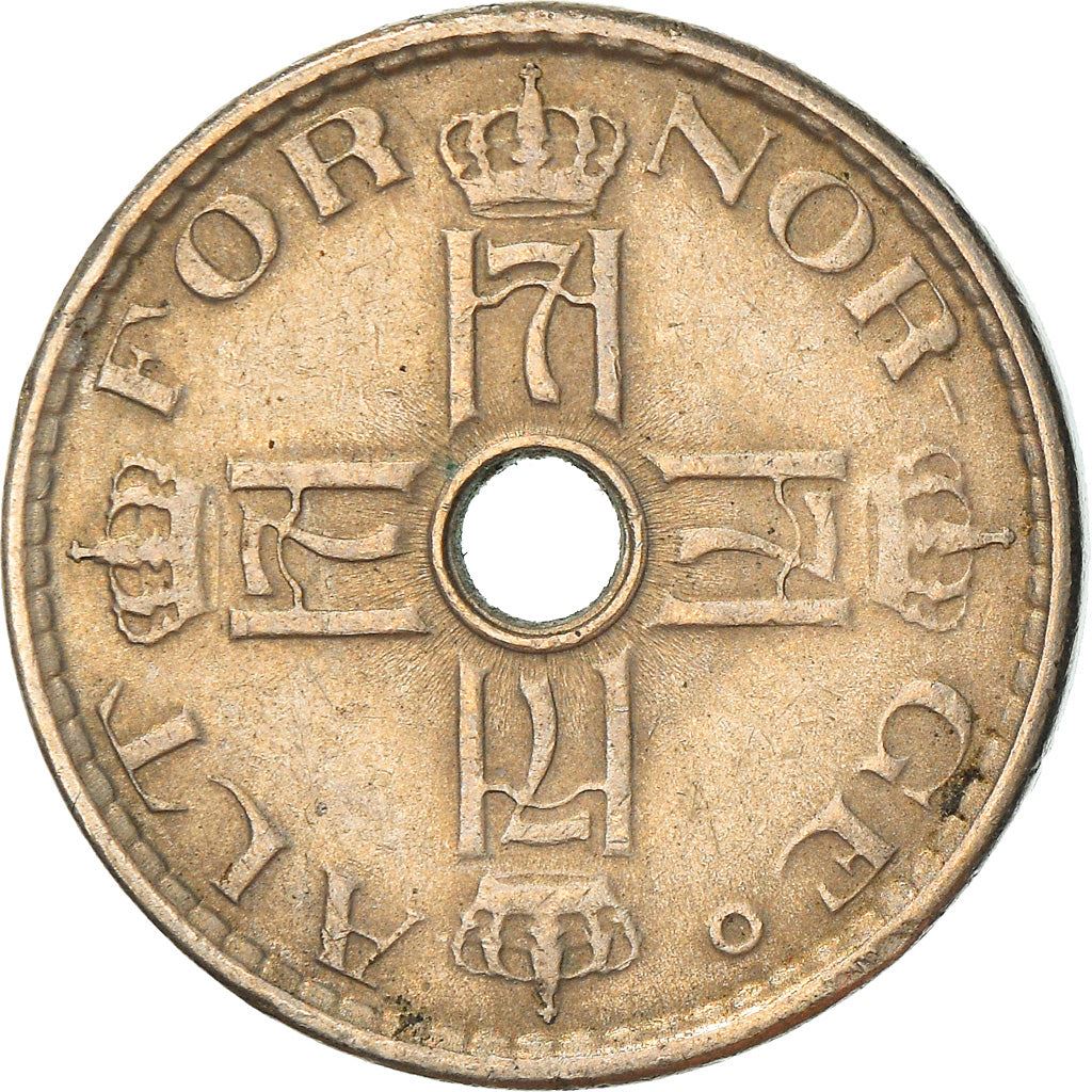 Norway | 50 Ore Coin | Haakon VII | Type 4 | KM386 | 1926 - 1949