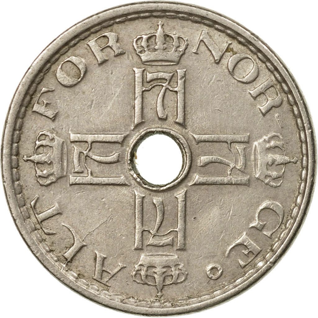 Norway | 50 Ore Coin | Haakon VII | Type 4 | KM386 | 1926 - 1949