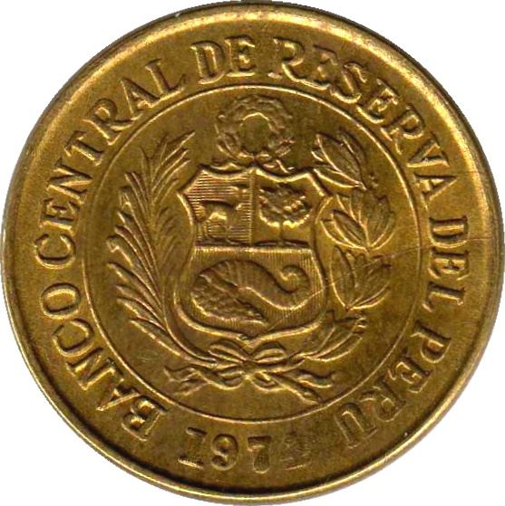 Peru | 10 Centavos Munt | Cinchona boom bloem | KM245 | 1966 - 1975