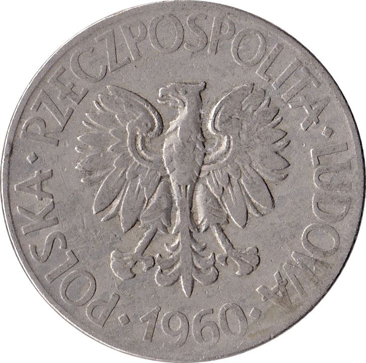 Poland | 10 Złotych Coin | Tadeusz Kościuszko | Eagle | KM50 | 1959 - 1966