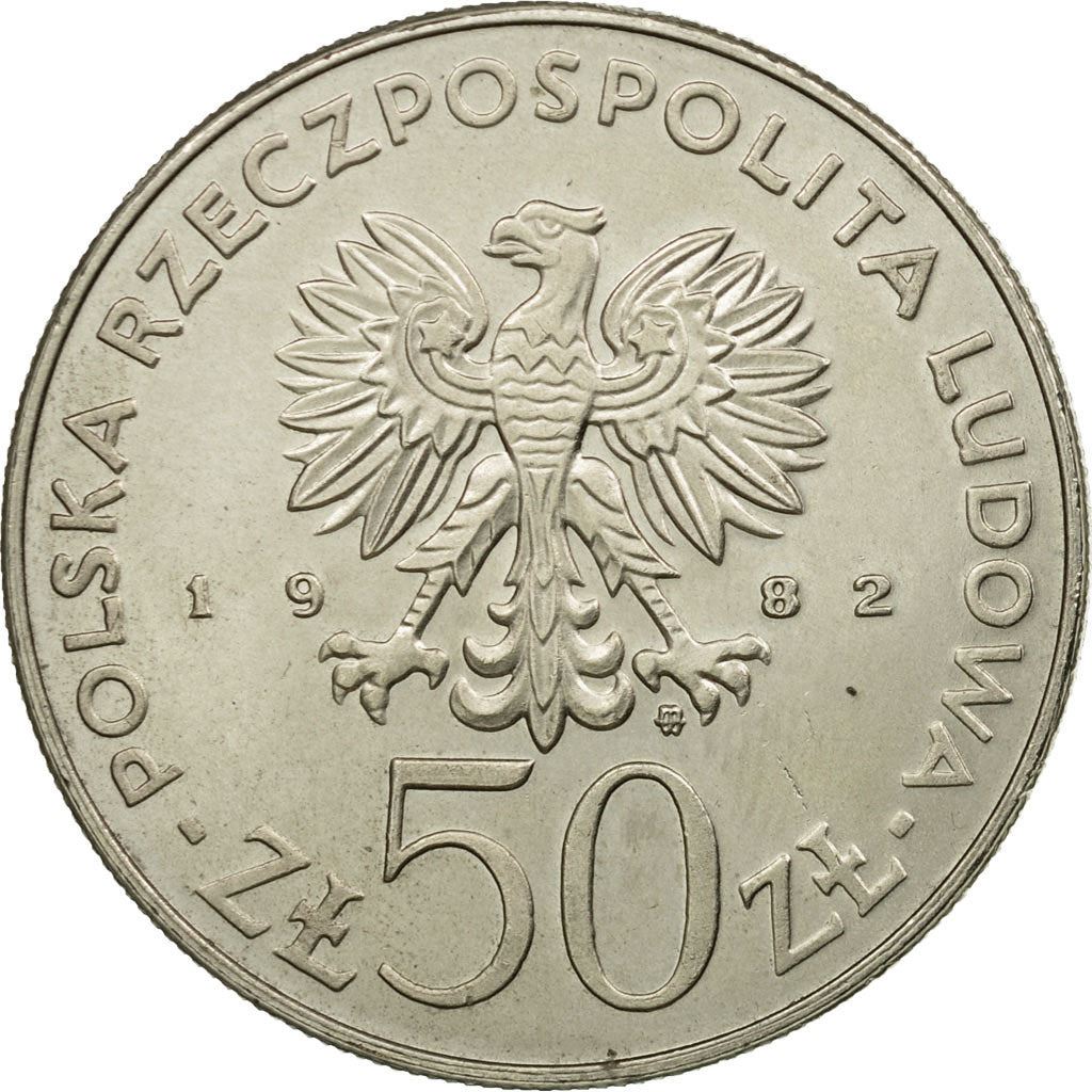 Poland | 50 Złotych Coin | Bolesław III Krzywousty | Eagle | KM133 | 1982