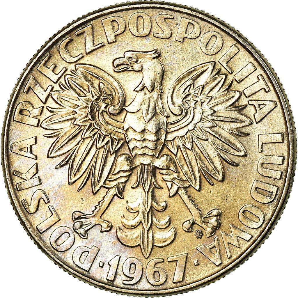 Polish 10 Zlotych Coin | Maria Sklodowska | Marie Curie | Eagle | Poland | 1967