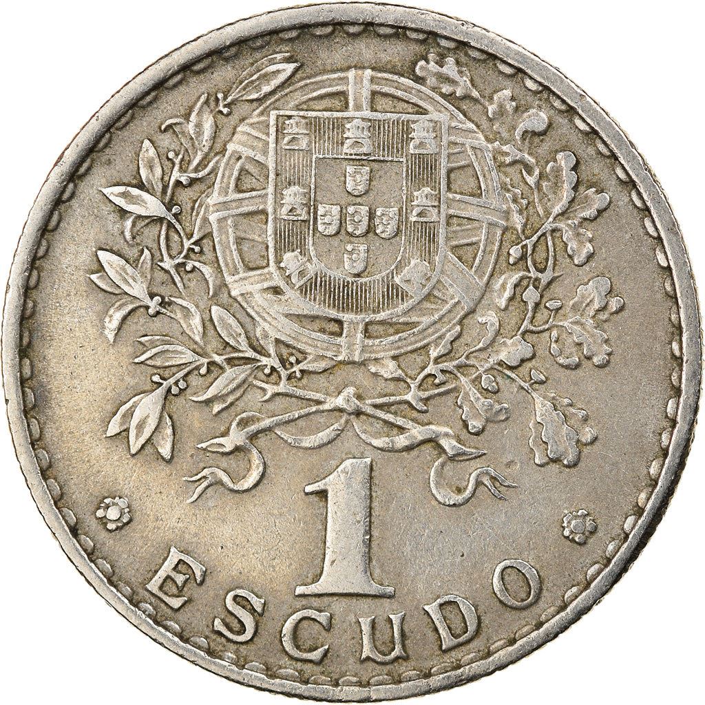 Portugal 1 Escudo Coin | Republica Head | KM578 | 1927 - 1968