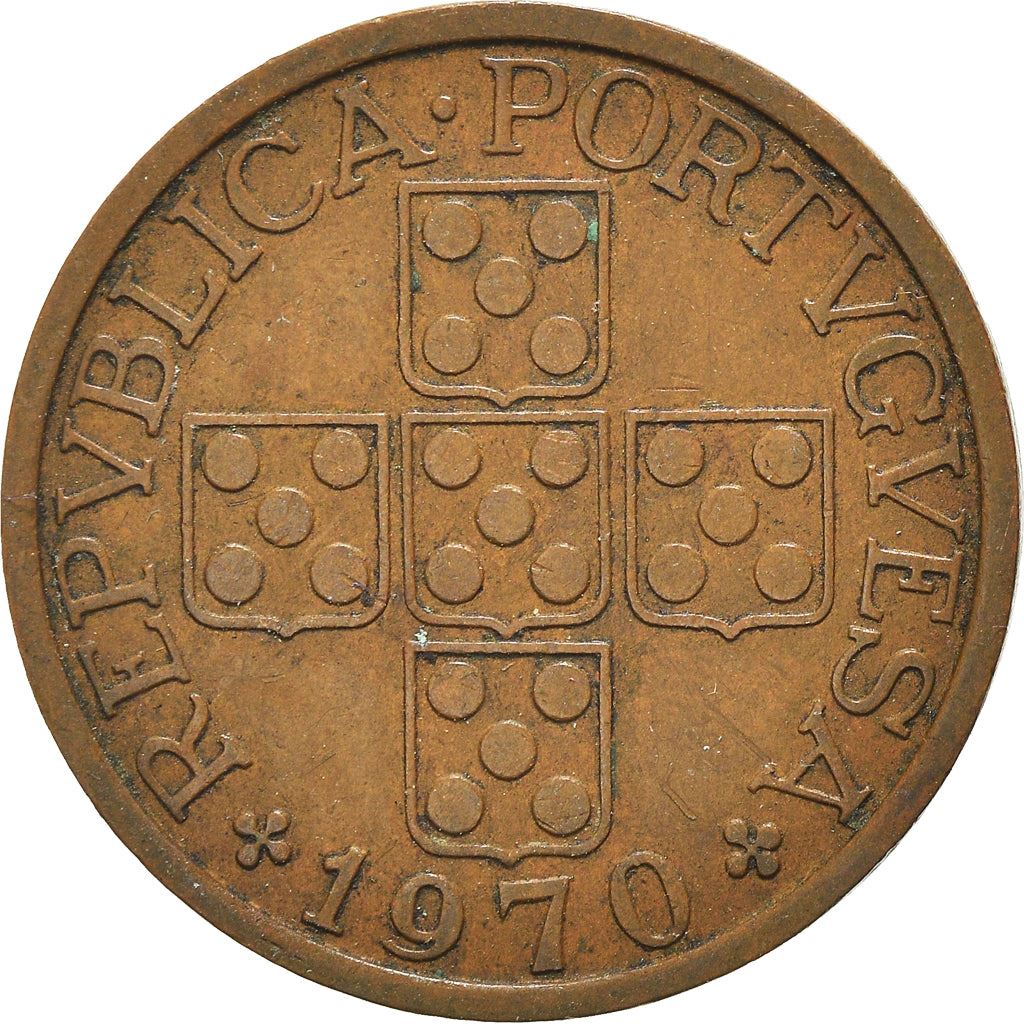 Portugal Coin Portuguese 50 Centavos | Cross | Wheat Ear | KM596 | 1969 - 1979