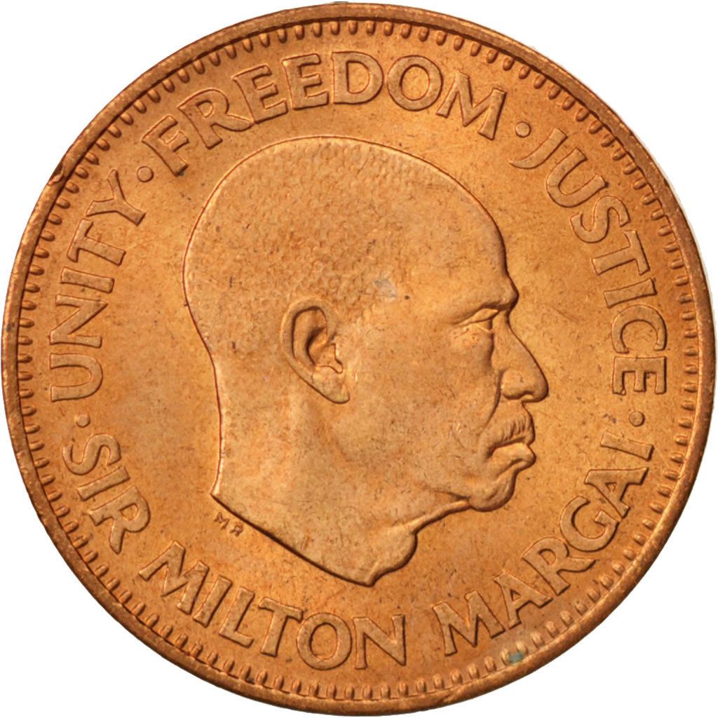 Sierra Leone 1/2 Cent Coin | Sir Milton Margai | Fish | KM16 | 1964