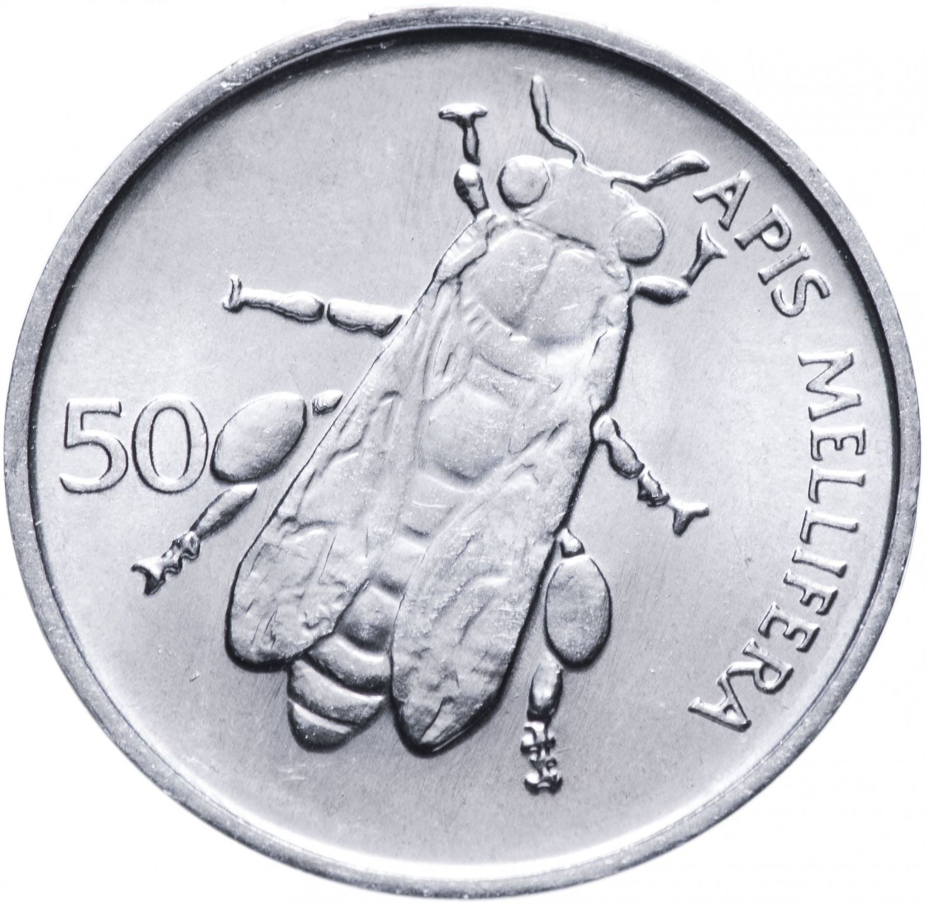 Slovenia 50 Stotinov Mynt | Karniolsk Honningbie | KM3 | 1992 - 2006