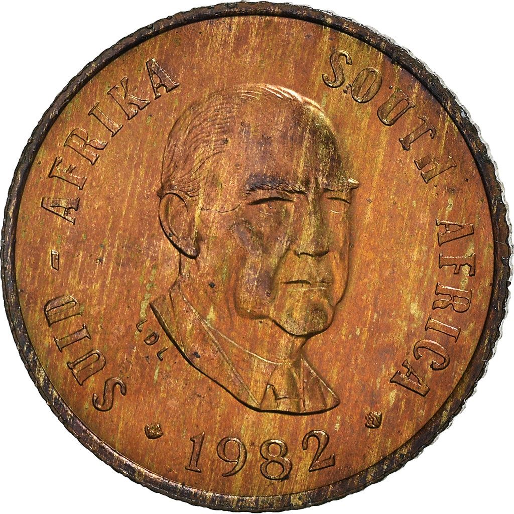 Sydafrika 1 Cent Balthazar J. Vorster Mønt KM109 1982