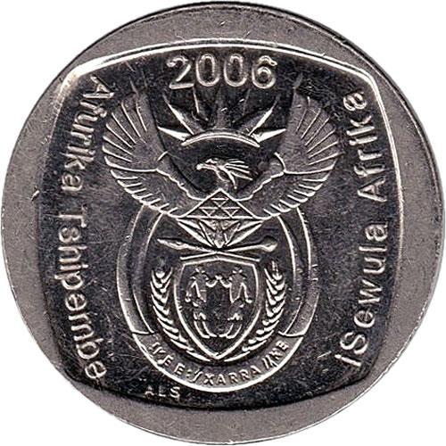 Pietų Afrika 1 Rand Afurika Tshipembe - iSewula Afrika moneta KM490 2006 - 2018