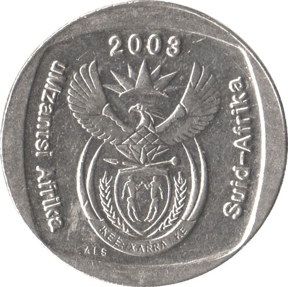 Южная Африка 1 ранд uMzantsi Afrika - Suid-Afrika Монета KM332 2003 - 2015