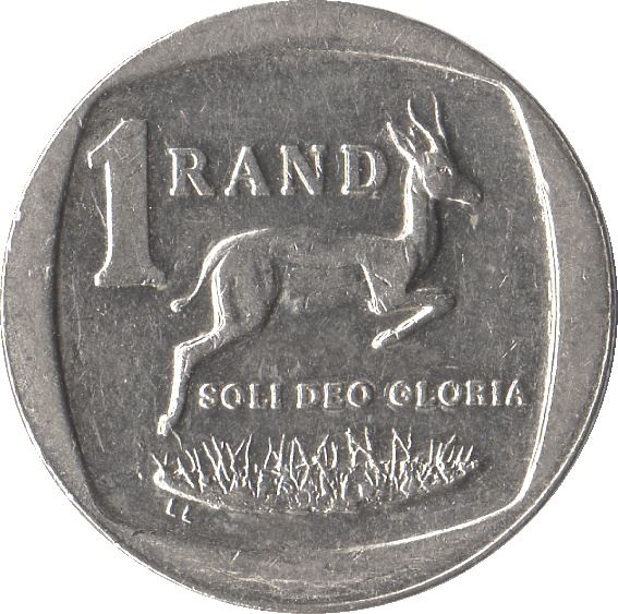 Южная Африка 1 ранд uMzantsi Afrika - Suid-Afrika Монета KM332 2003 - 2015