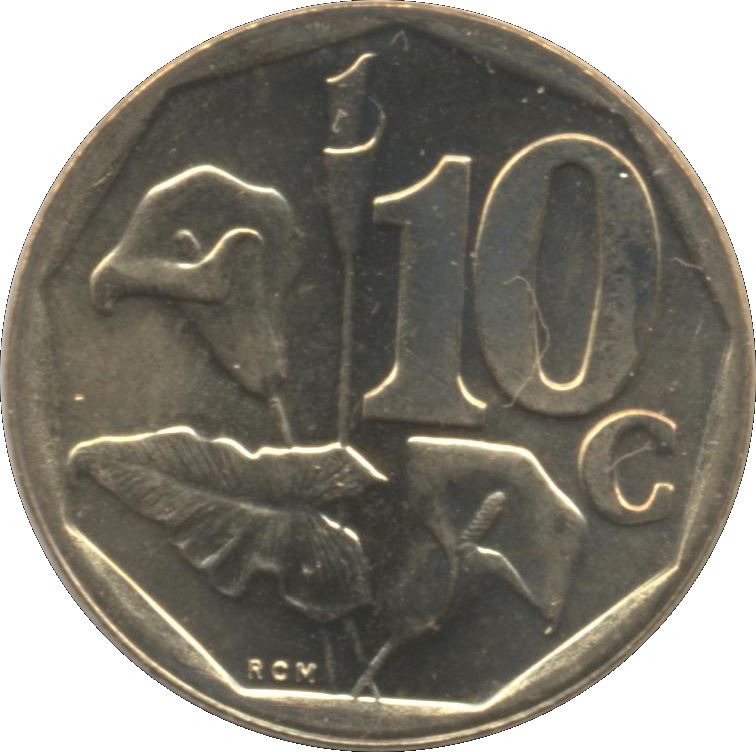 Zuid-Afrika 10 Cent Munt | Engelse Legende - SOUTH AFRICA | KM224 | 2000 - 2001