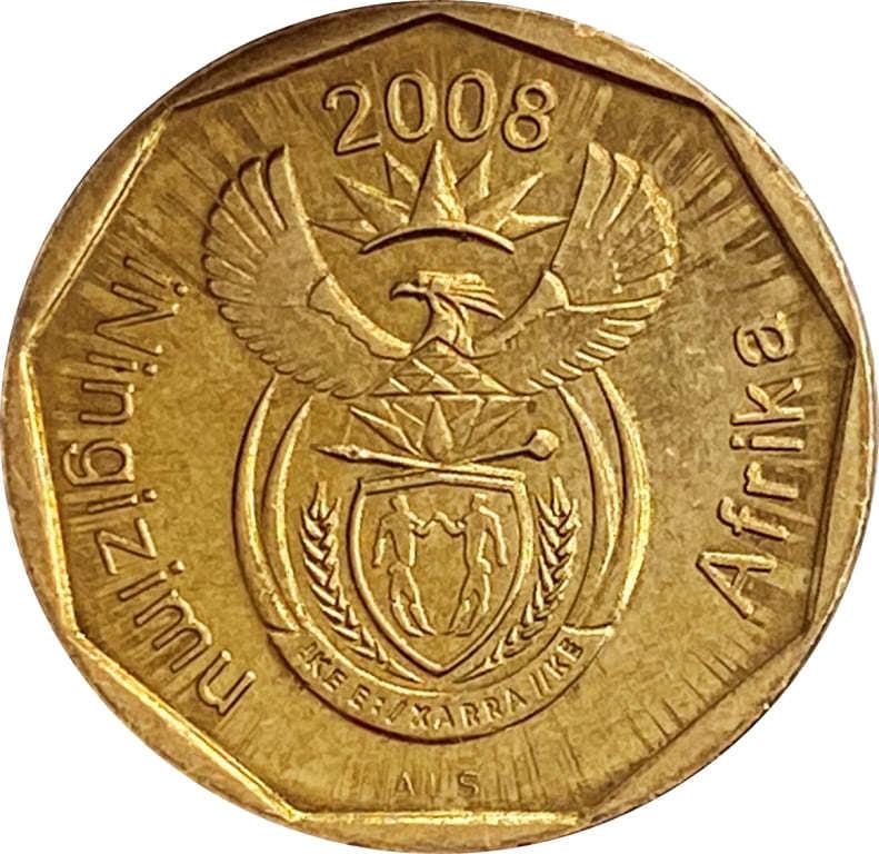 Sør-Afrika 10 Cent Zulu-legende - iNingizimu Afrika Mynt KM441 2008