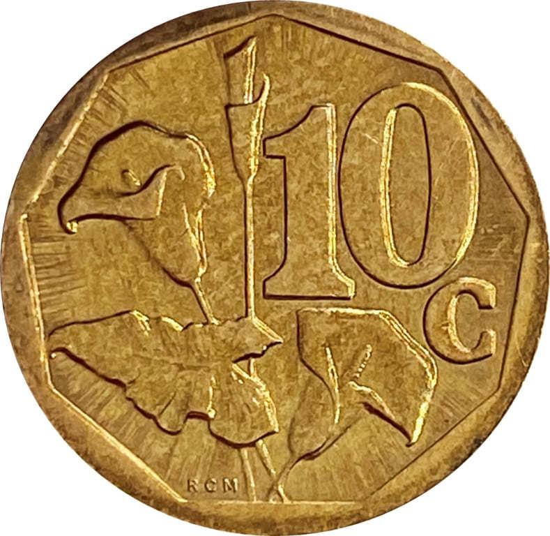 Sør-Afrika 10 Cent Zulu-legende - iNingizimu Afrika Mynt KM441 2008