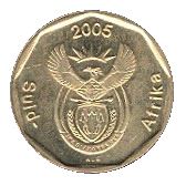 Pietų Afrika 20 centų afrikansų legenda – Suid-Afrika moneta KM293 2005 – 2018