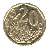 Pietų Afrika 20 centų afrikansų legenda – Suid-Afrika moneta KM293 2005 – 2018