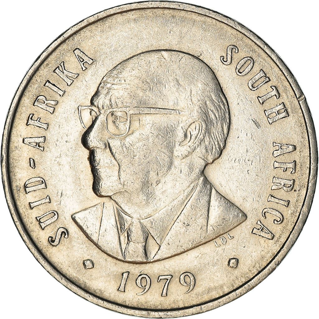 Sydafrika | 20 Cents Mønt | Nicolaas J. Diederichs | KM102 | 1979