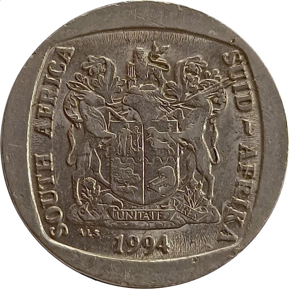 Pièce de 5 Rand d'Afrique du Sud | Inauguration présidentielle | KM150 | 1994