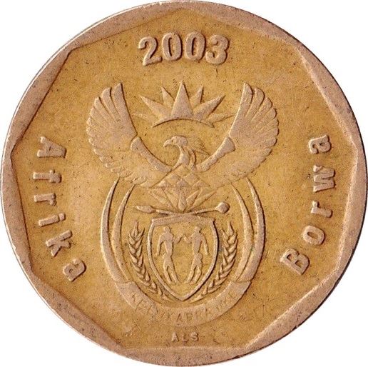 South Africa 50 Cents Sepedi/Sesotho Legend - Afrika Borwa Coin KM330 2003