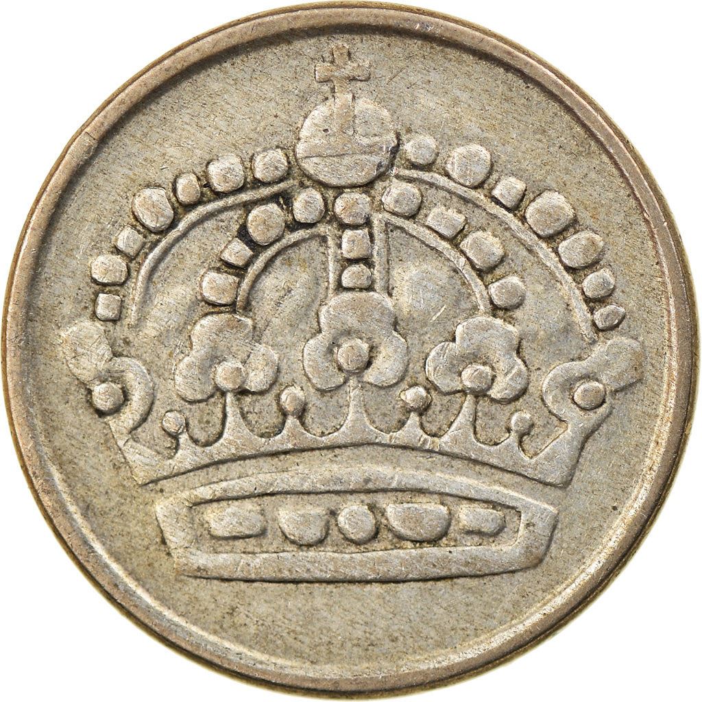 Swedish Coin 25 Ore Coin | King Gustaf VI Adolf | Crown | Sweden | 1952 - 1961