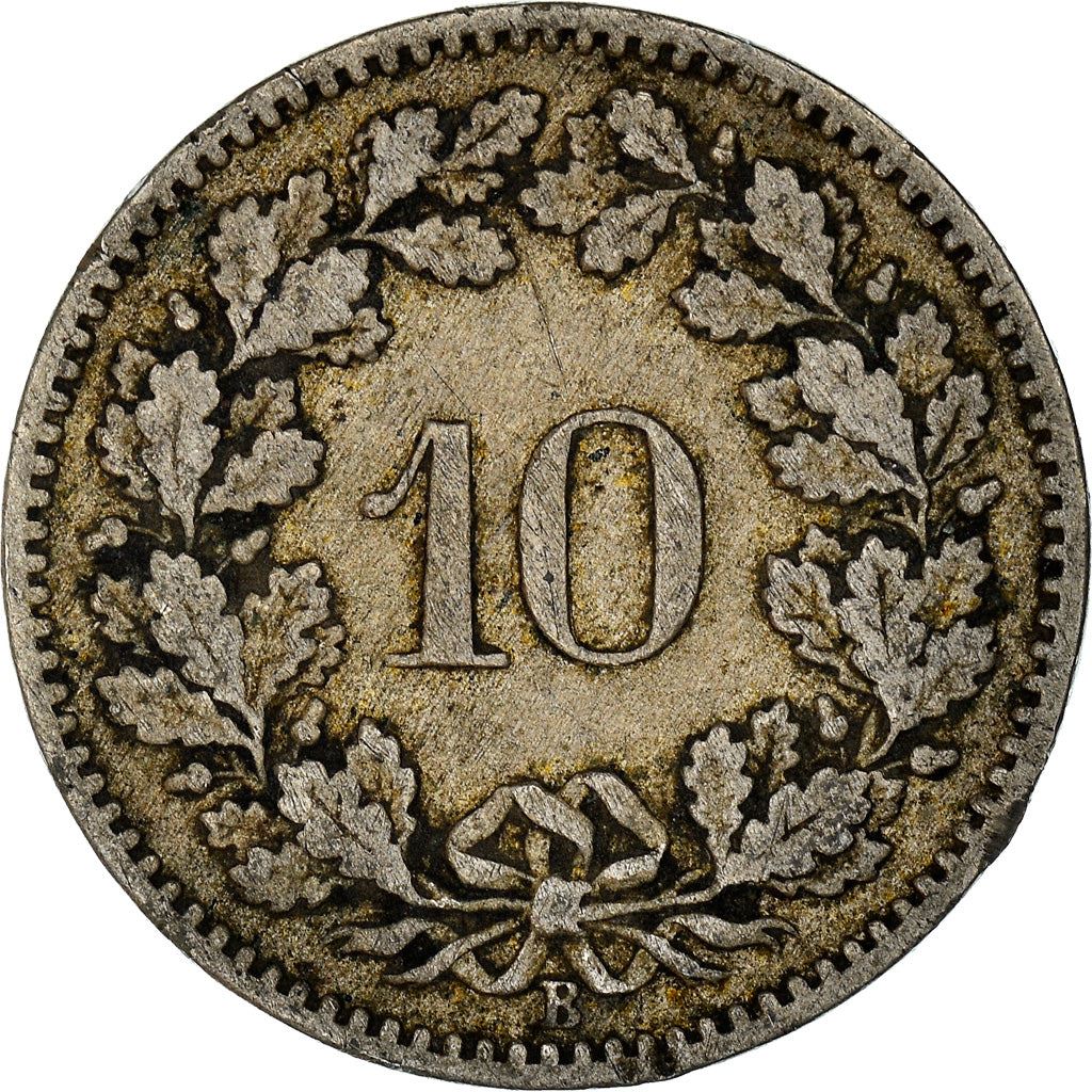 Switzerland Coin Swiss 10 Rappen | Goddess of Liberty Libertas | KM27 | 1879 - 2021