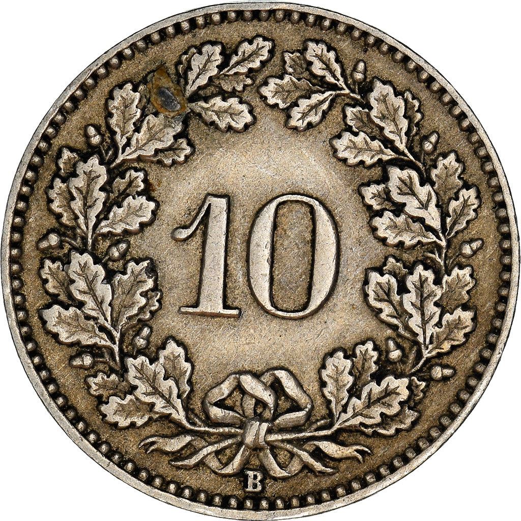 Switzerland Coin Swiss 10 Rappen | Goddess of Liberty Libertas | KM27 | 1879 - 2021