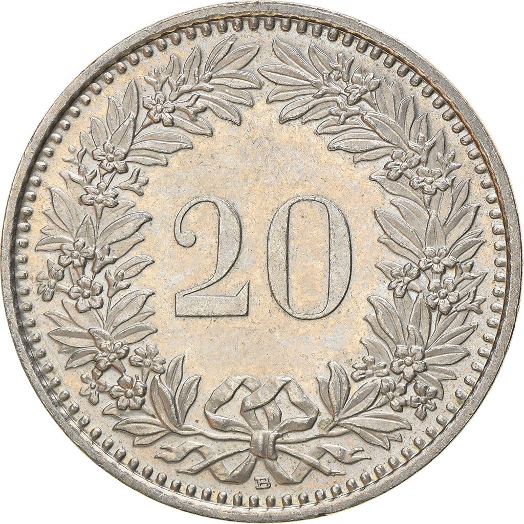 Switzerland | Swiss | 20 Rappen Coin | Goddess of Liberty Libertas | KM29a | 1939 - 2021