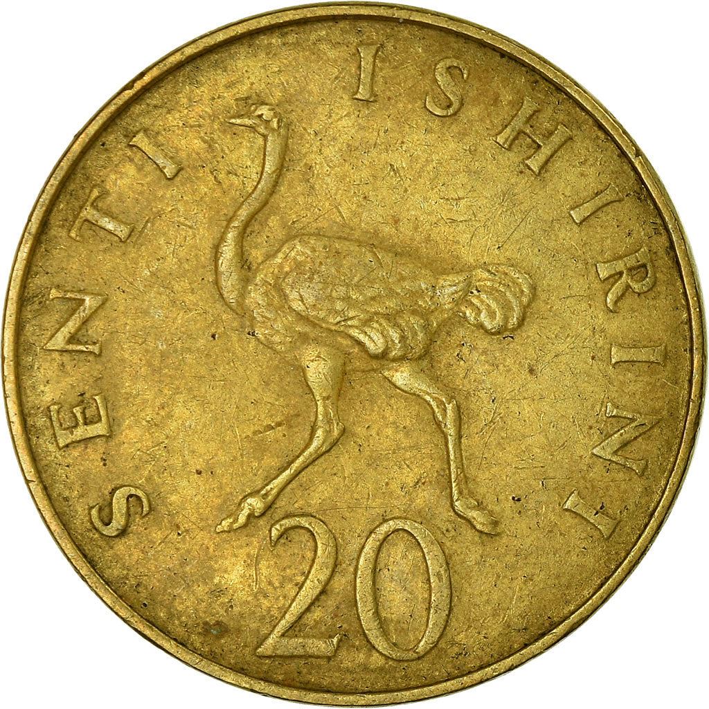 Tansania | 20 Senti Münze | Strauß | Km:2 | 1966 - 1984