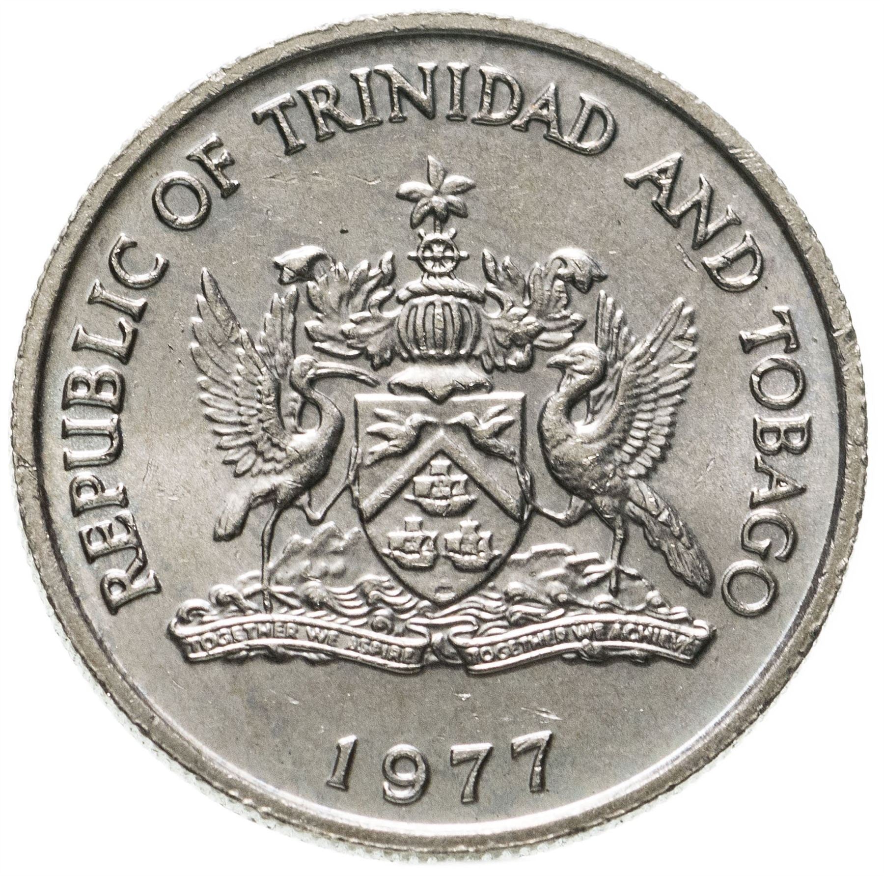 Trinidad en Tobago 25 Cents Munt | Warszewiczia Coccinea | KM32 | 1976 - 2017