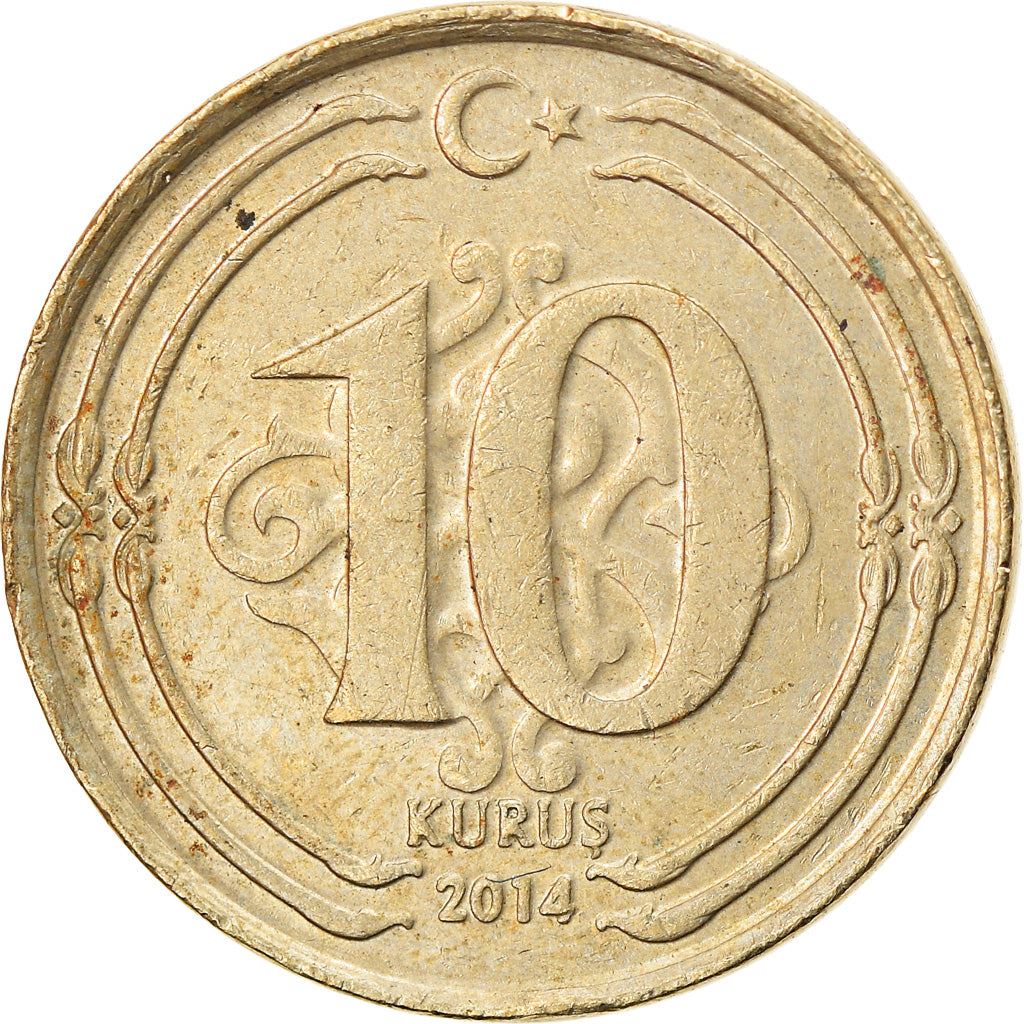 Turkey Coin Turkish 10 Kurus | President Mustafa Kemal Ataturk | Moon Star | KM1241 | 2009 - 2021