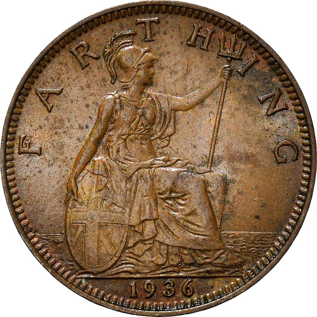 United Kingdom | 1 Farthing Coin | George V | KM:825 | 1926 - 1936