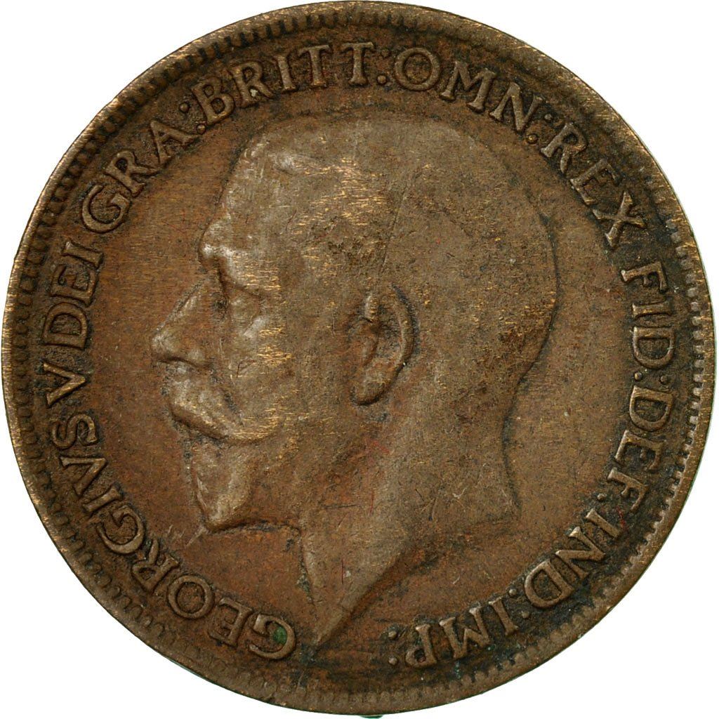United Kingdom | 1 Farthing Coin | George V | KM:825 | 1926 - 1936