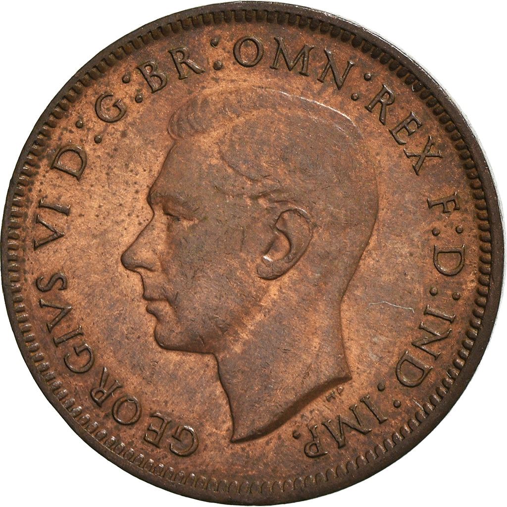 United Kingdom | 1 Farthing Coin | Eurasian wren | KM:843 | 1937 - 1948