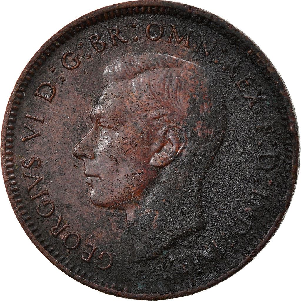 United Kingdom | 1 Farthing Coin | Eurasian wren | KM:843 | 1937 - 1948