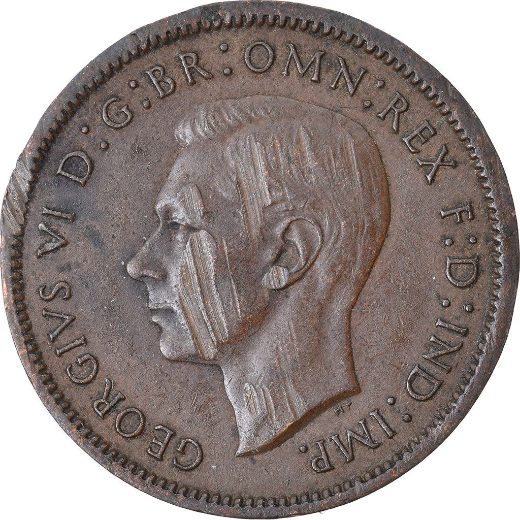 United Kingdom | 1 Farthing Coin | Eurasian wren | KM:843 | 1937 - 1948