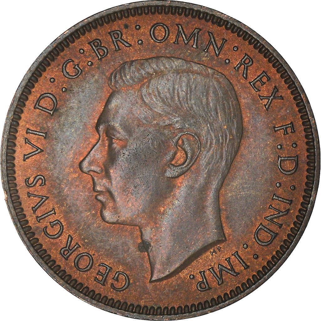 United Kingdom | 1 Farthing Coin | Eurasian wren | KM:843 | 1937 - 1948
