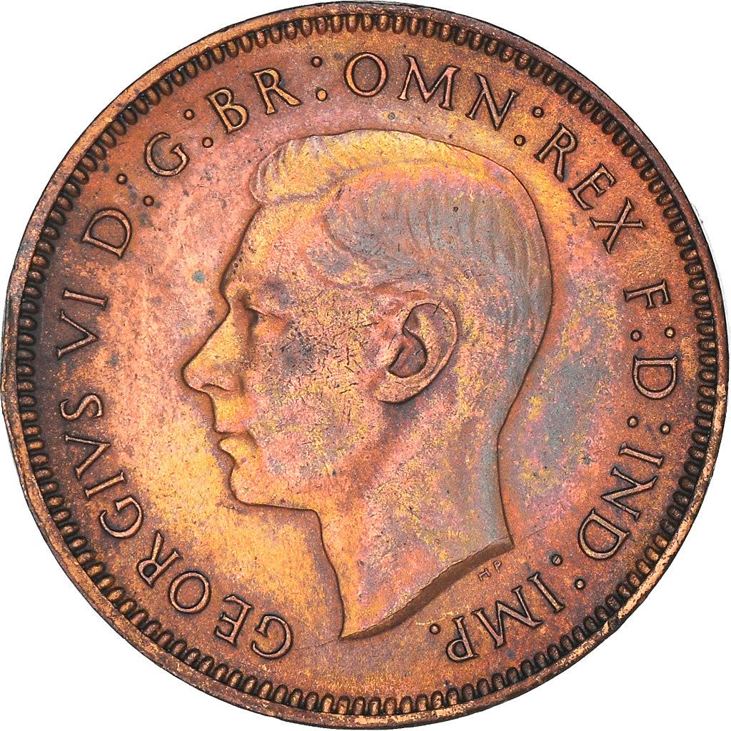 United Kingdom | 1 Farthing Coin | Eurasian wren | KM:843 | 1937 - 1948