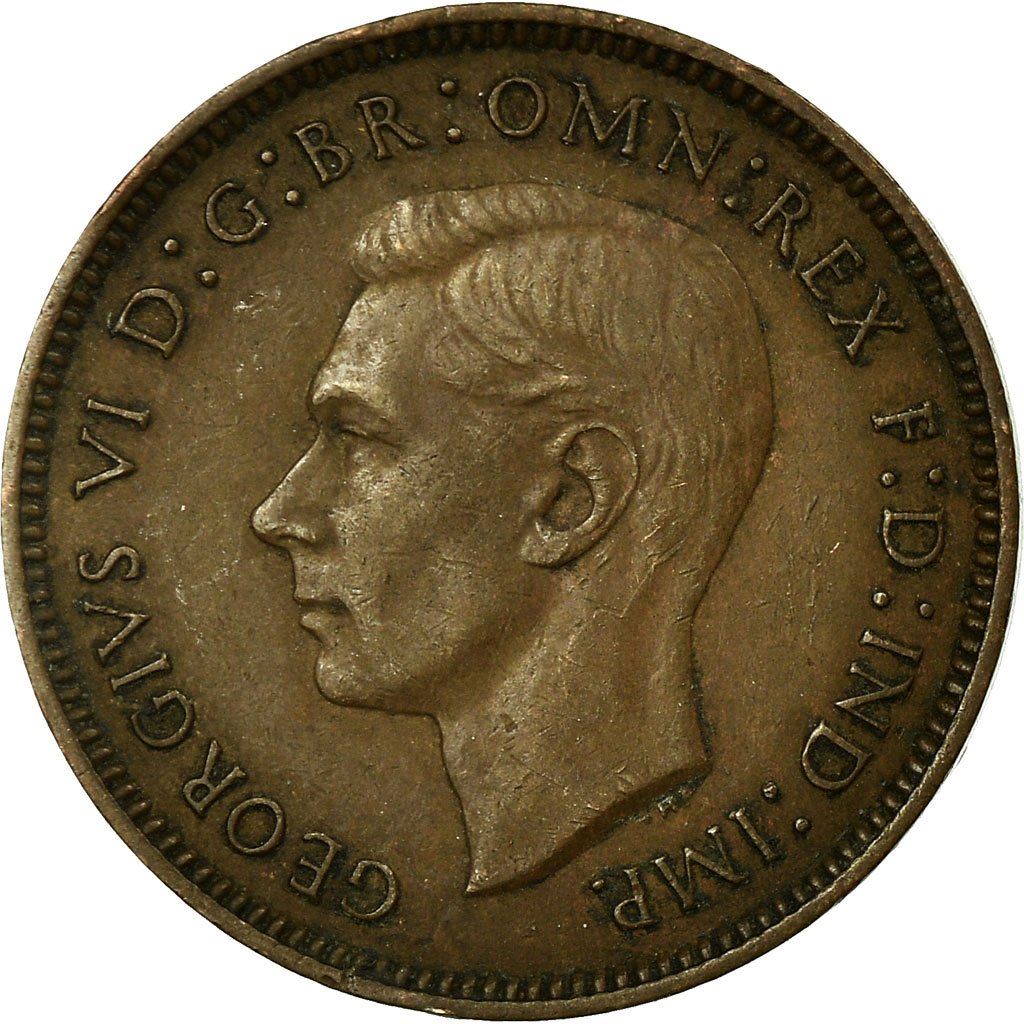 United Kingdom | 1 Farthing Coin | Eurasian wren | KM:843 | 1937 - 1948